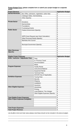 Arts Development Project Support Application Form - Manitoba, Canada, Page 5
