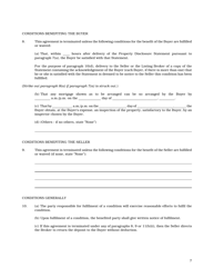 Form 1 Residential Form of Offer to Purchase - Manitoba, Canada, Page 5