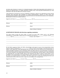 Form 1 Residential Form of Offer to Purchase - Manitoba, Canada, Page 8
