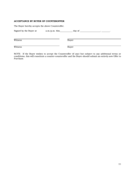 Form 1 Residential Form of Offer to Purchase - Manitoba, Canada, Page 9