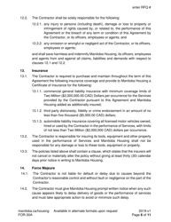 Form FOR-30A Contract Caretaker Service Agreement - Sample - Manitoba, Canada, Page 6