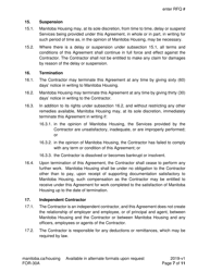 Form FOR-30A Contract Caretaker Service Agreement - Sample - Manitoba, Canada, Page 7