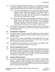 Form FOR-30A Contract Caretaker Service Agreement - Sample - Manitoba, Canada, Page 8