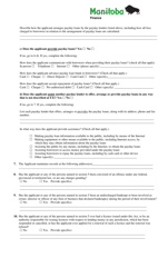 Application for a Licence as a Payday Lender - Manitoba, Canada, Page 3