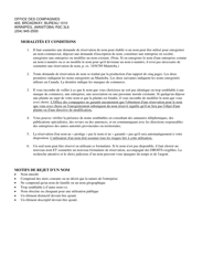 Forme 25 (MG10234) Demande De Reservation De Nom - Manitoba, Canada (French), Page 2