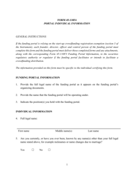 Form 45-110F4 Portal Individual Information - British Columbia, Canada