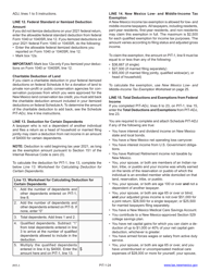Instructions for Form PIT-1 New Mexico Personal Income Tax Return - New Mexico, Page 24