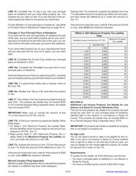 Instructions for Form PIT-RC New Mexico Rebate and Credit Schedule - New Mexico, Page 6