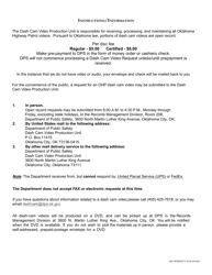 Form DPS303RMDCV Dash Cam Video Request Form - Oklahoma, Page 2