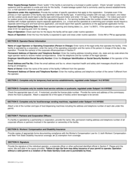 Form DOH-3915 Application for a Permit to Operate - New York, Page 2