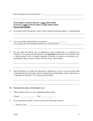 Grievance Form - Texas, Page 4