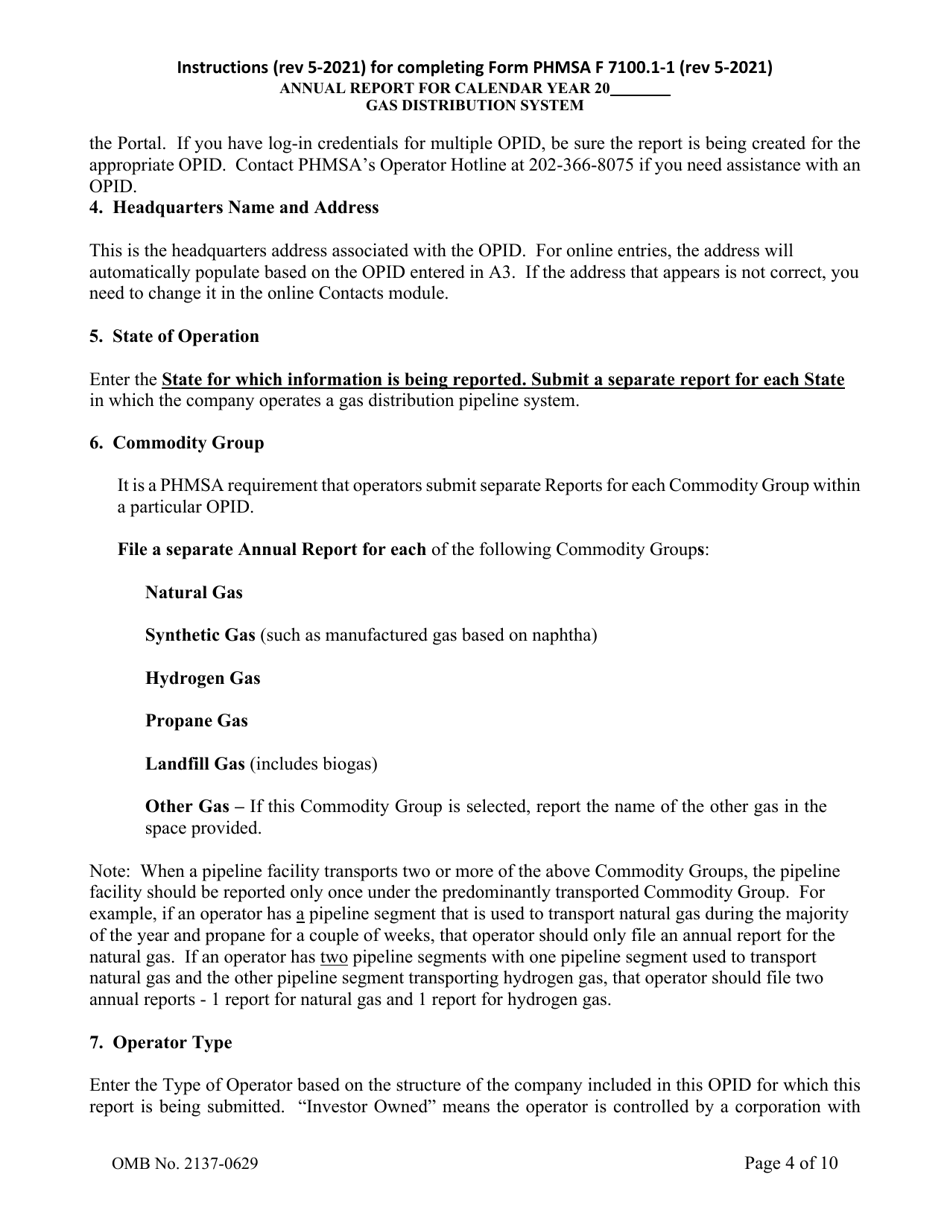 Download Instructions for Form F7100.1-1 Gas Distribution Annual Report ...