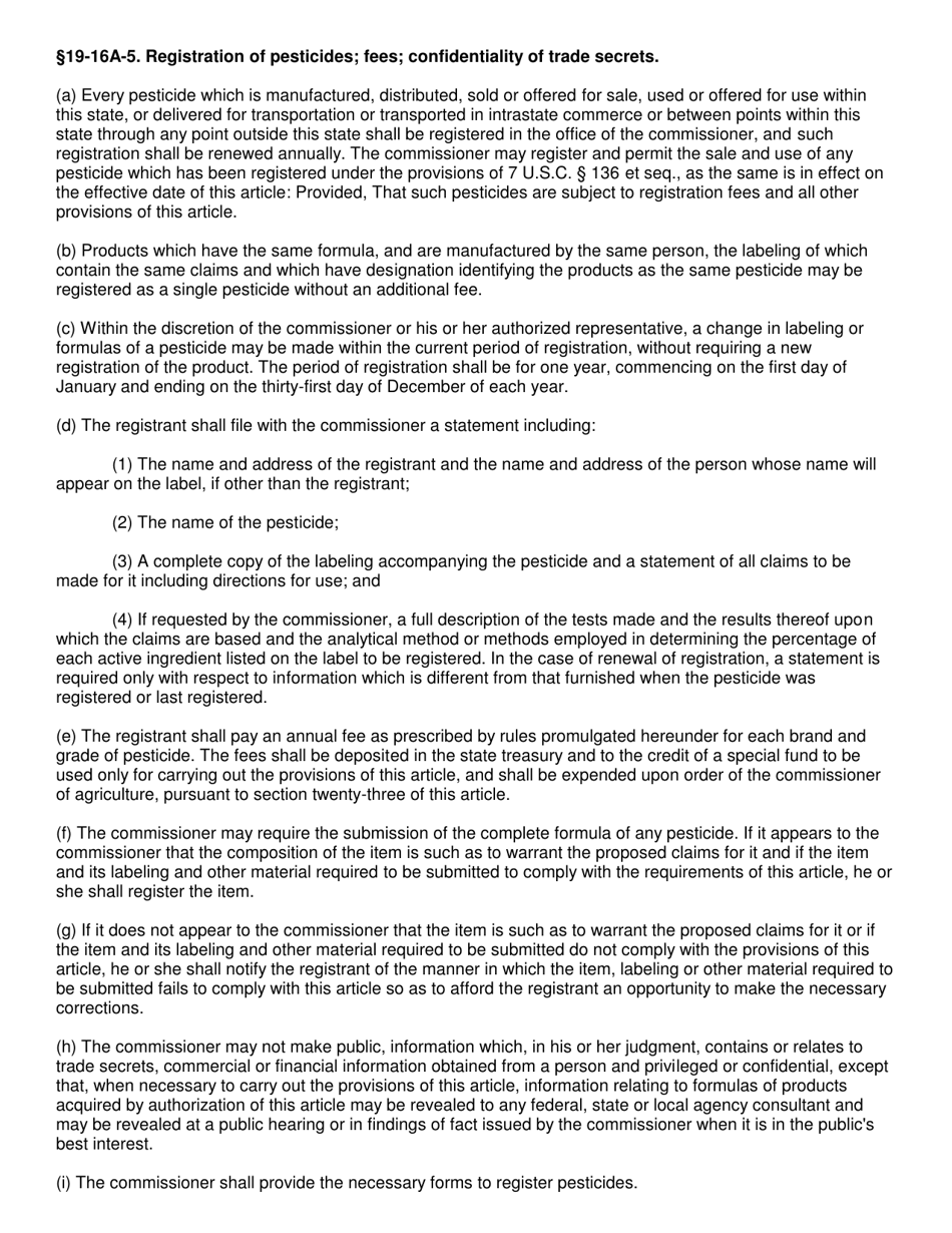 Application for Registration of Pesticide Products - West Virginia, Page 3