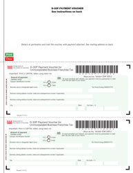 Document preview: Form D-30P Payment Voucher for Unincorporated Business Franchise Tax - Washington, D.C.