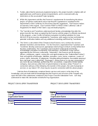 &quot;Account Holder Project Transfer Form&quot; - California, Page 2