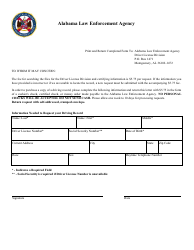 Document preview: Driver Record Request Form - Alabama