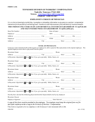 Form C-42G &quot;Employee's Choice of Physician&quot; - Tennessee