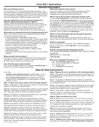 Document preview: Instructions for Form DS-1 Dry-Cleaning Solvent Tax Return - Illinois
