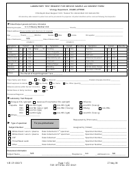 Form VIR-SP-000-F3 Laboratory Test Request for Service Sample (US Embassy) - Bhutan