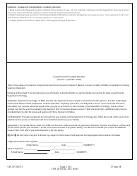 Form VIR-SP-000-F3 Laboratory Test Request for Service Sample (US Embassy) - Bhutan, Page 2