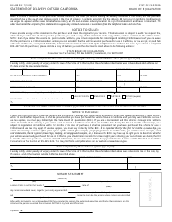 Form BOE-448 &quot;Statement of Delivery Outside California&quot; - California