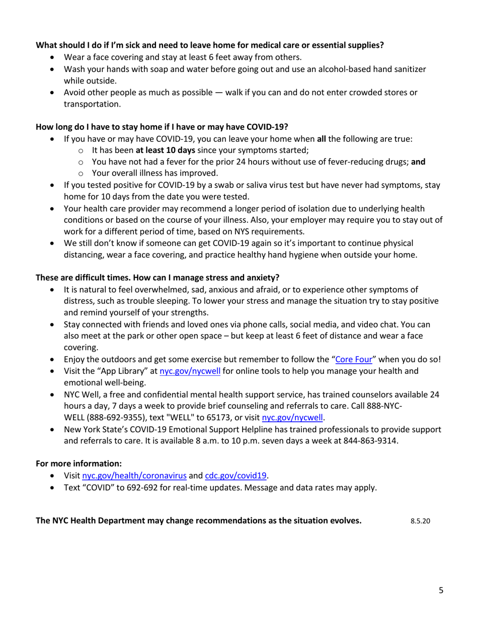 What New Yorkers Need to Know Now About Covid-19 - New York, Page 5