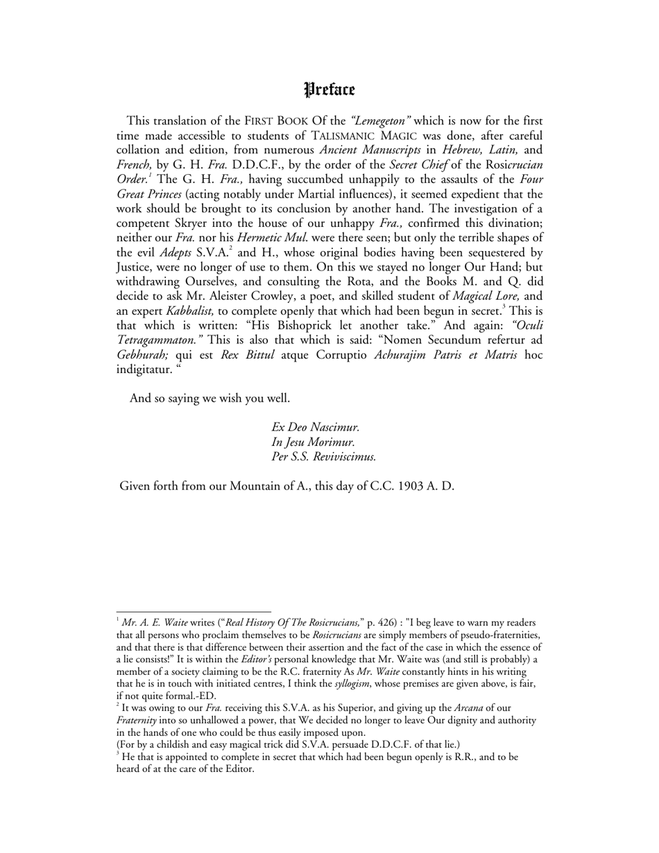 The Lesser Key of Solomon - Goetia - S.l. Mathers, Aleister Crowley, Page 3