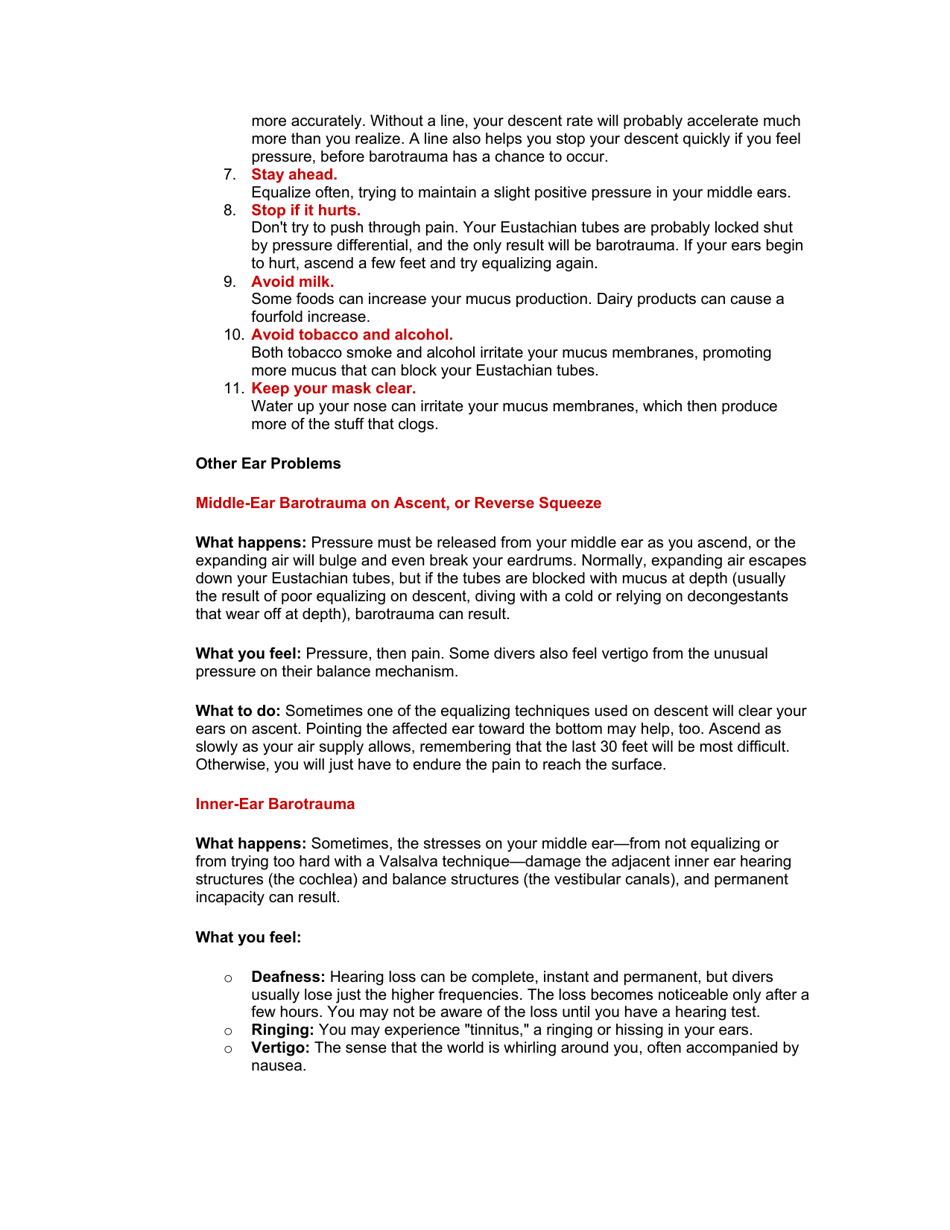 The Divers Complete Guide to the Ear - John Francis, Trevor Johnston, Page 5