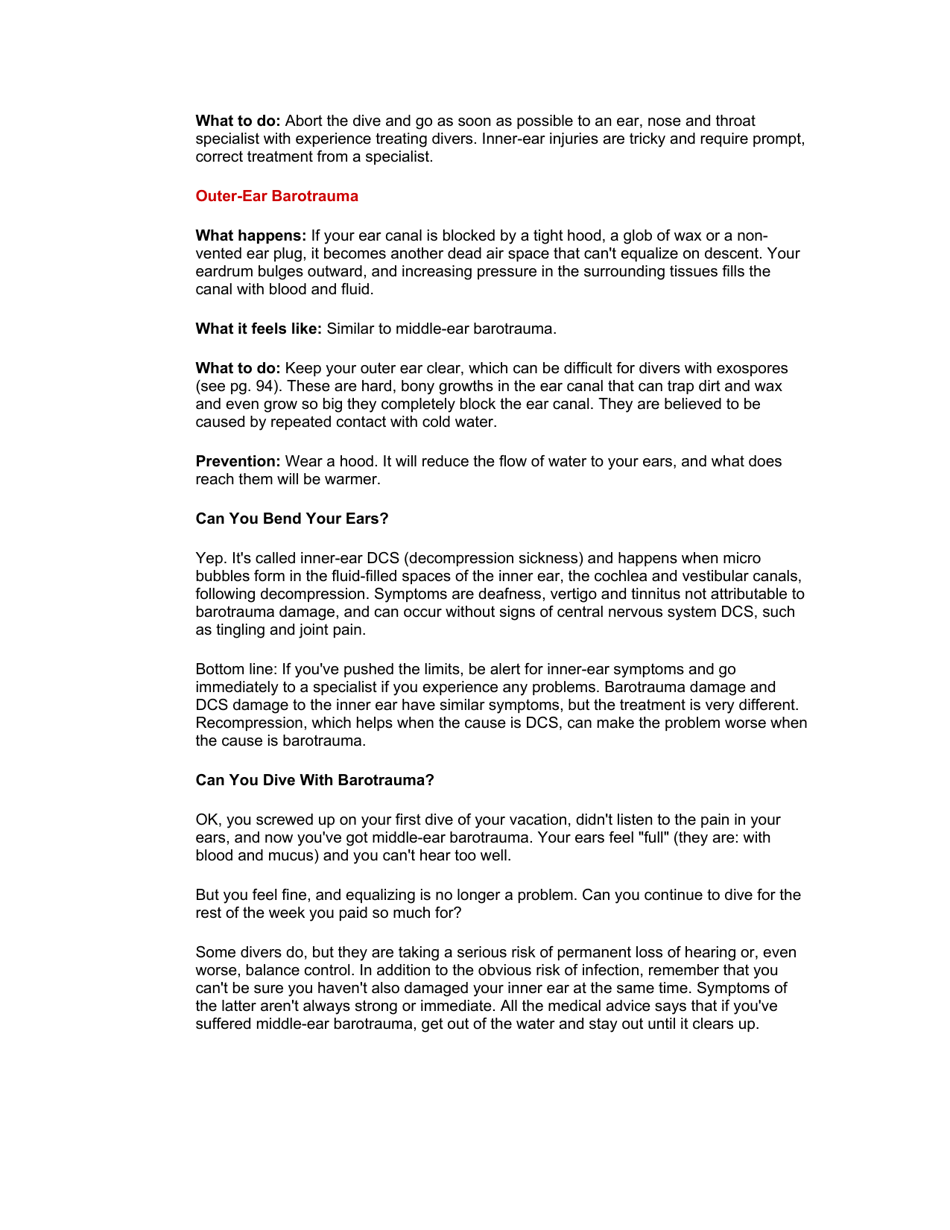 The Divers Complete Guide to the Ear - John Francis, Trevor Johnston, Page 6