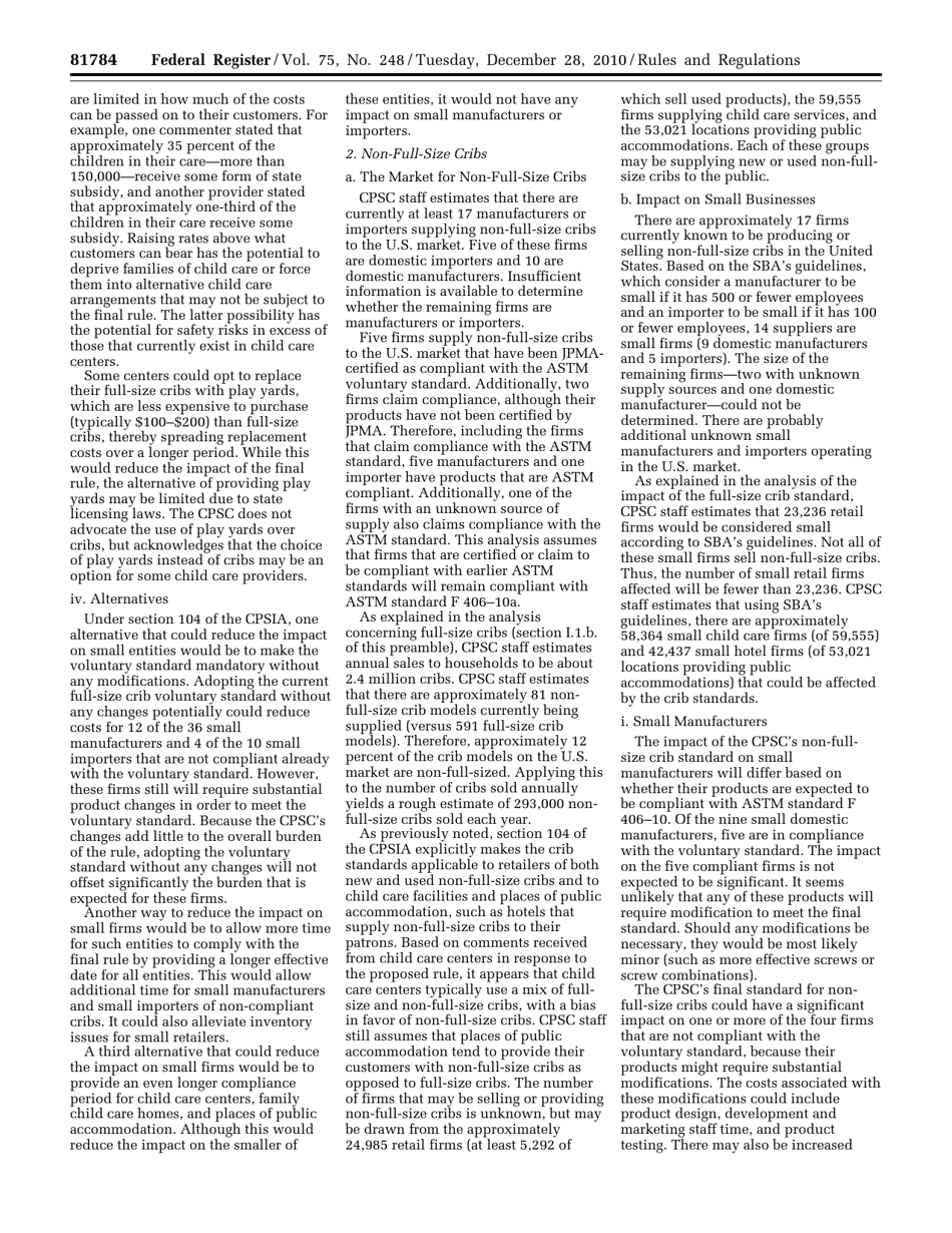 Federal Register Rules and Regulations Part Iii Safety Standards for