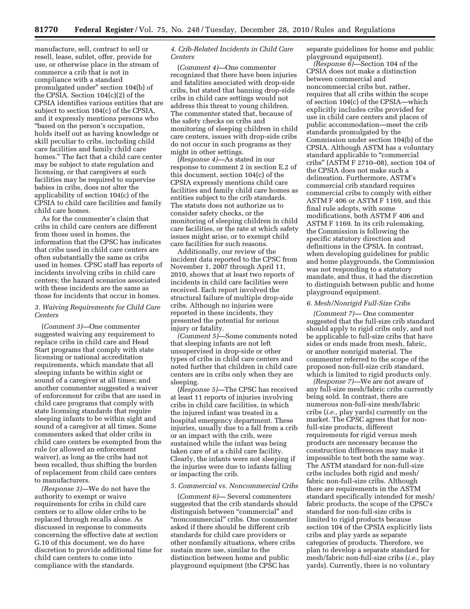 Federal Register Rules and Regulations Part Iii Safety Standards for