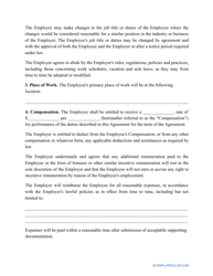 Employment Contract Template - Maine, Page 2