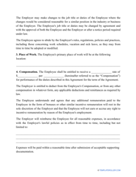 Employment Contract Template - New York, Page 2