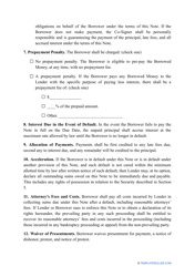 Promissory Note Template - Delaware, Page 3