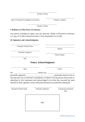 Durable Power of Attorney Form - Georgia (United States), Page 4