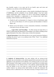 Financial Power of Attorney Form - Kansas, Page 3