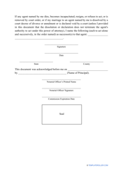 Statutory Power of Attorney Form - Oklahoma, Page 4