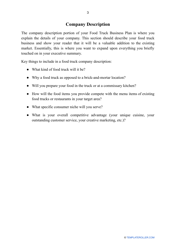 &quot;Food Truck Business Plan Template&quot;, Page 3