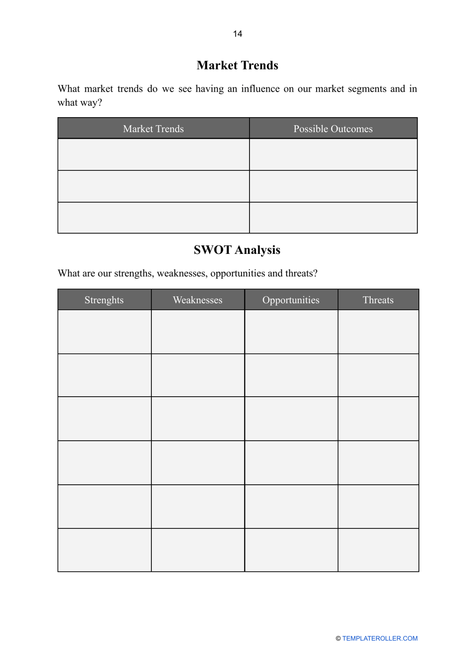 Real Estate Business Plan Template, Page 14