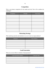 &quot;Real Estate Business Plan Template&quot;, Page 15