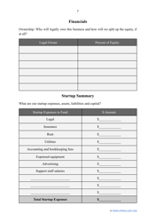 &quot;Real Estate Business Plan Template&quot;, Page 7