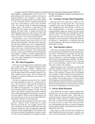 Taintdroid: an Information-Flow Tracking System for Realtime Privacy Monitoring on Smartphones - William Enck, Peter Gilbert, Byung-Gon Chun, Landon P. Cox, Jaeyeon Jung, Patrick Mcdaniel, Anmol N. Sheth, Page 7