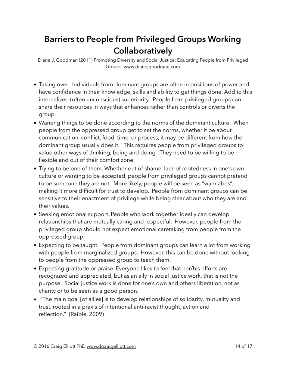 Tips for Creating Effective White Caucus Groups - Craig Elliott, Page 14