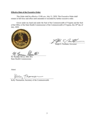 Additional Restrictions on the Eastern Region Due to Novel Coronavirus (Covid-19 - Virginia, Page 5