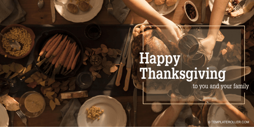Thanksgiving Card Template - Celebration