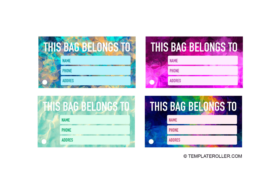 How To Apply A Bag Tag at Ursula Kennedy blog