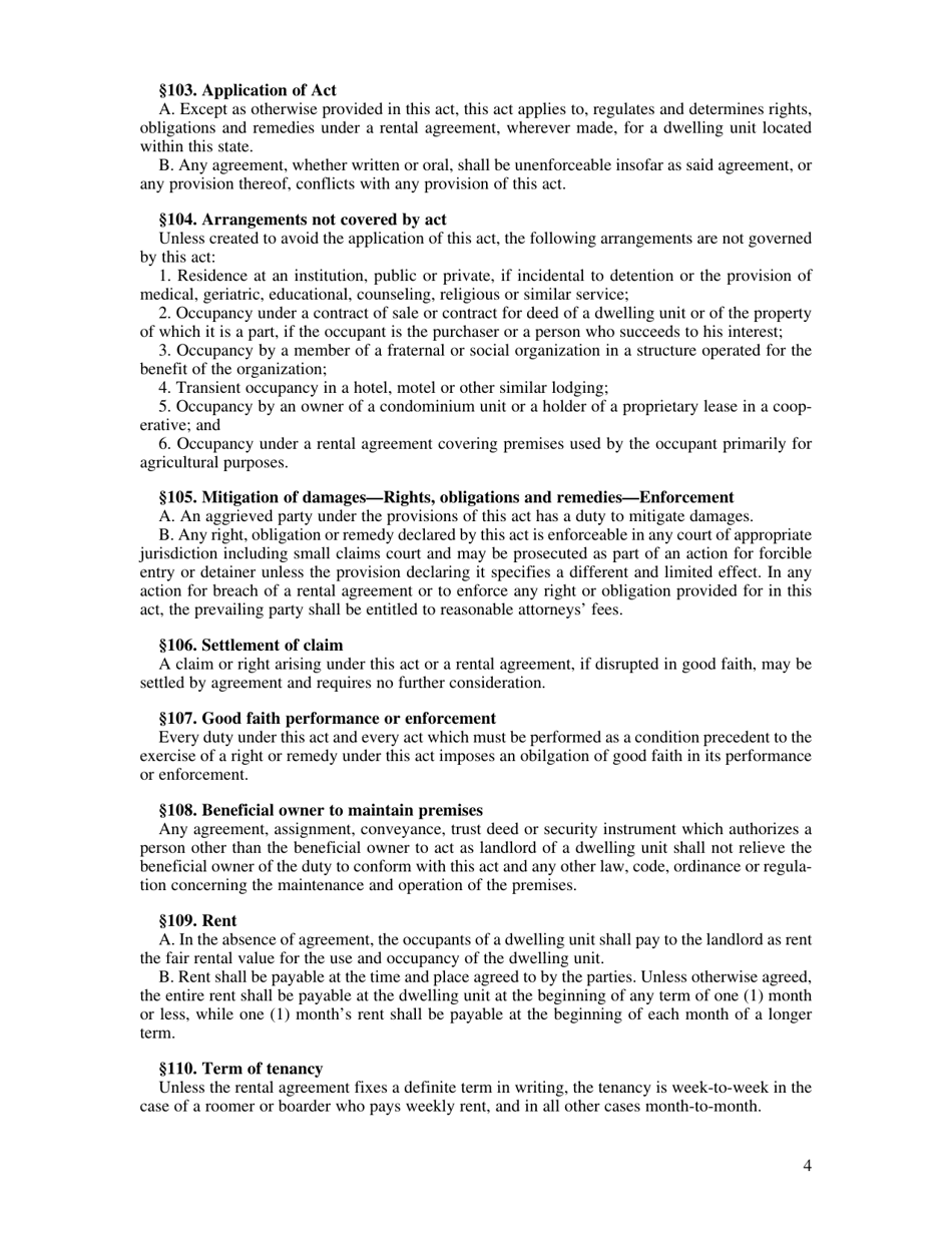 Non-residential / Residential Landlord and Tenant Acts - Oklahoma, Page 6