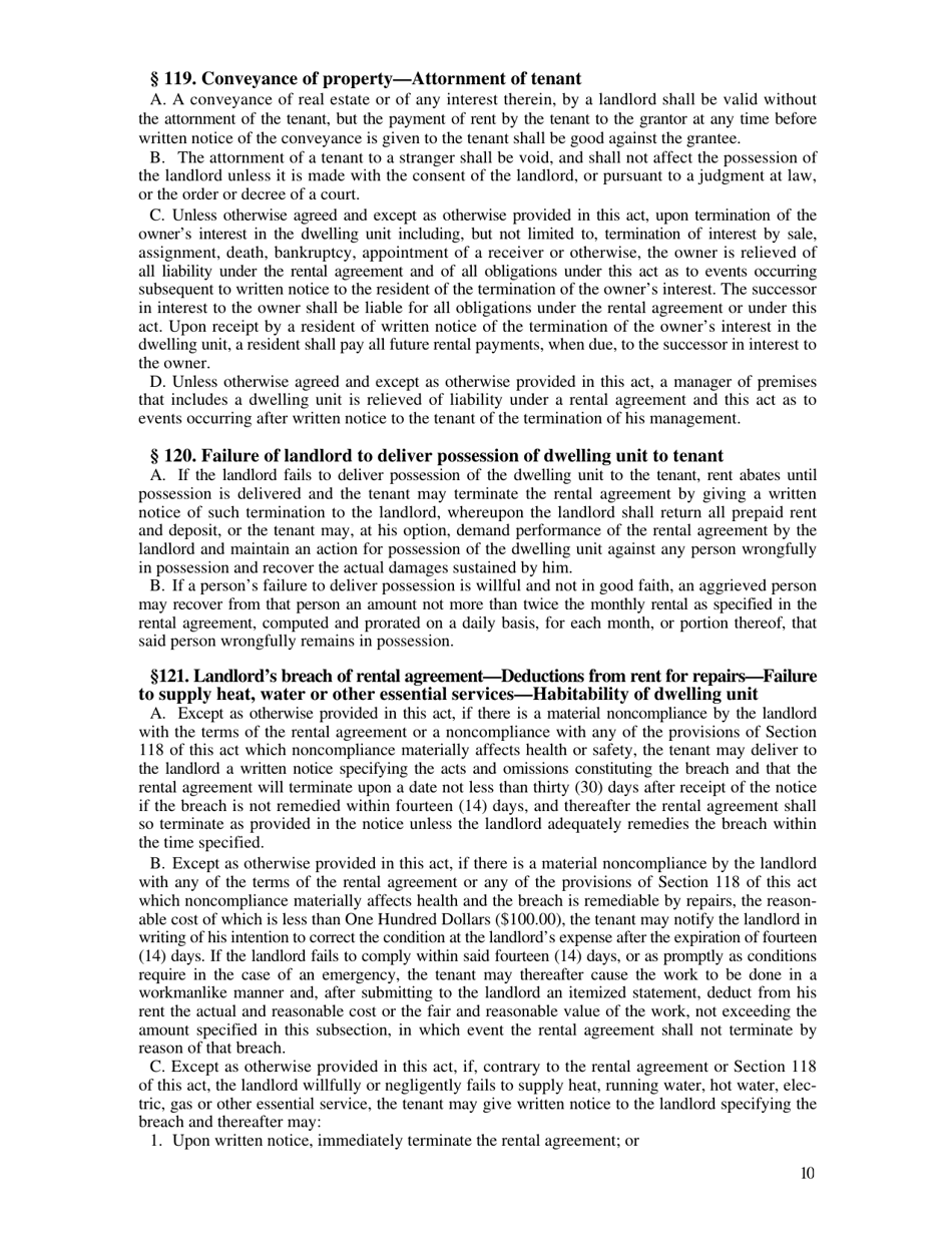 Non-residential / Residential Landlord and Tenant Acts - Oklahoma, Page 10