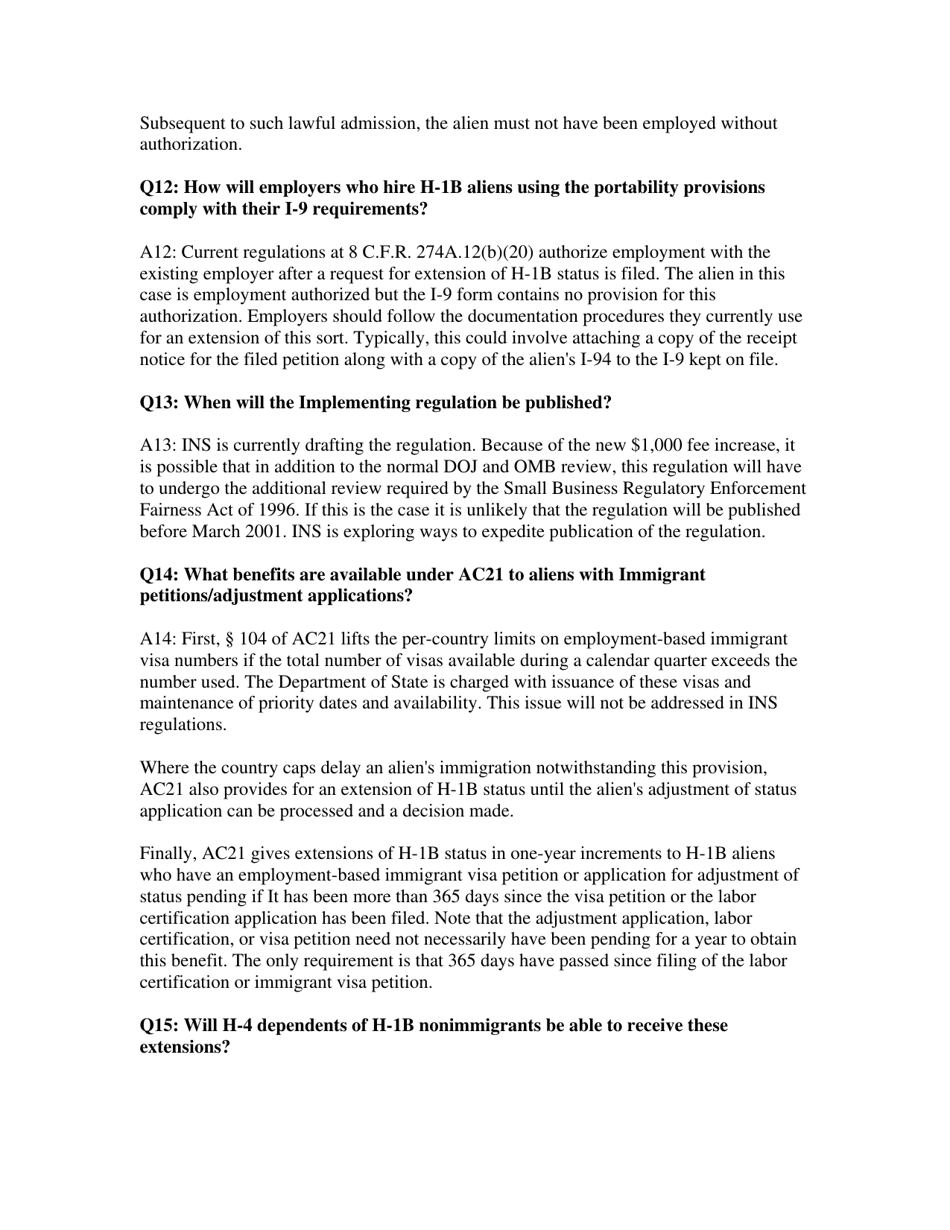 Changes to the H-1b Program: Questions and Answers, Page 4