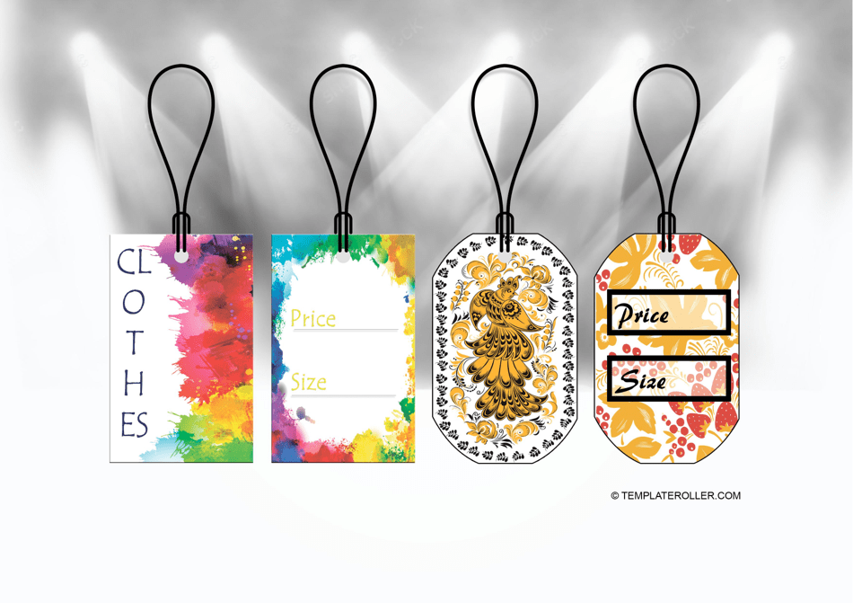 Clothing Tag Template Patterns Download Printable PDF Templateroller Clothing Tag Template Patterns Download Printable PDF Templateroller